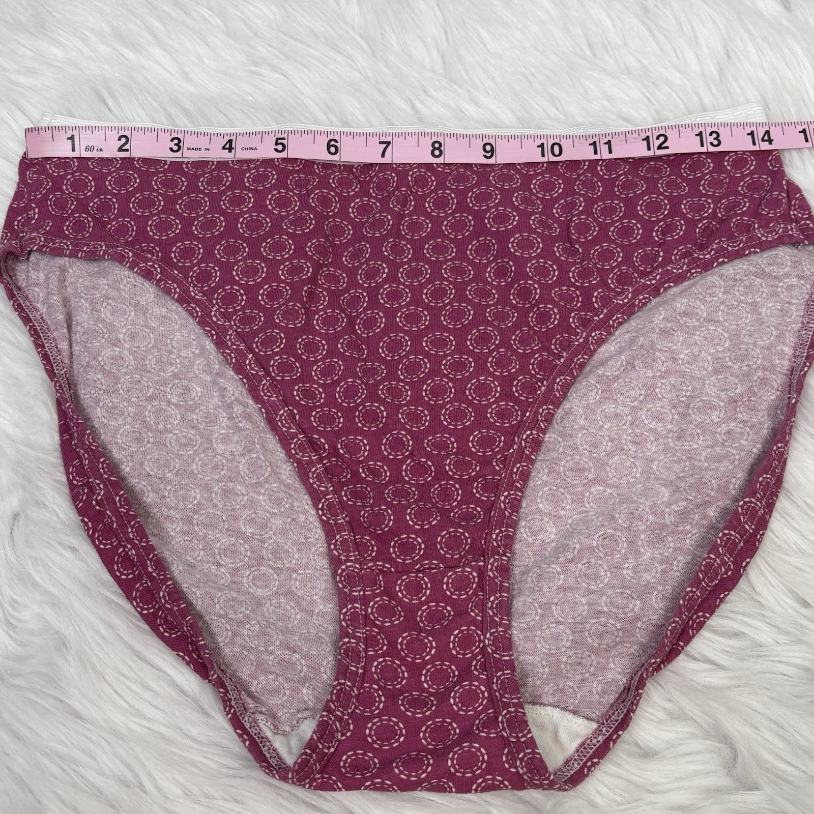 Fruit Of The Loom Bikini Hi Cut Panties Underpant Women’s Size 9 XXL Cotton Vtg?