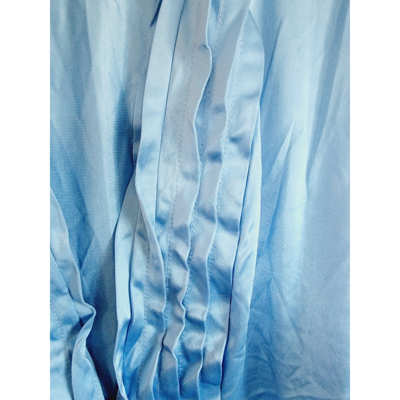 Lily Of France M Vintage 60&rsquo;s Long Nightgown Robe Blue Set Union Made USA Lace