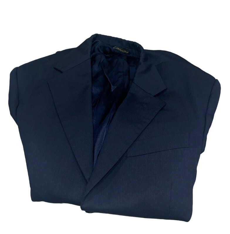Vintage Principe Italy Navy Blue 3 Button Women’s Jacket Lined See Description