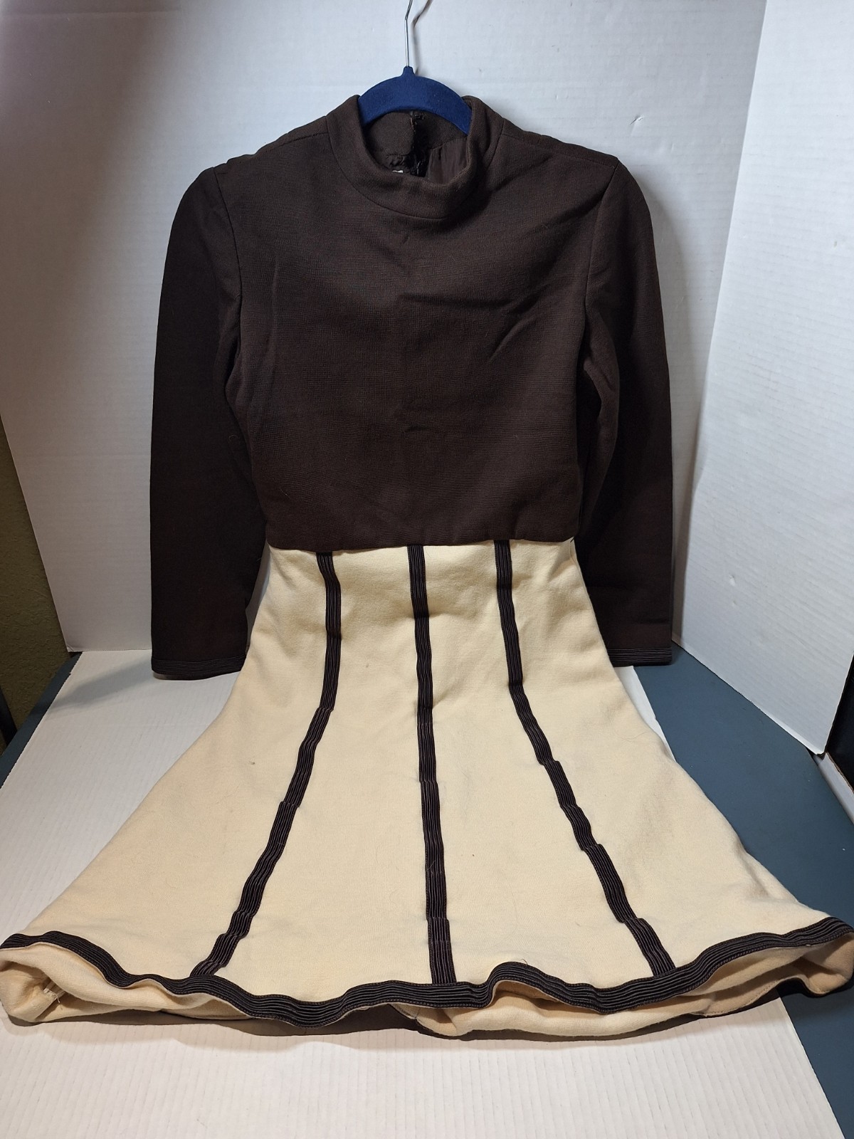 Vintage Carlye Dress, Woman&rsquo;s 14, Polyester, Fit & Flair, Knee Length