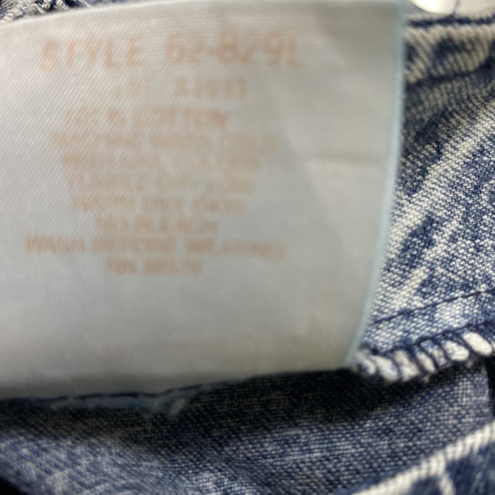 Vintage Landon West 1980s Blue Denim Shirt Dress 100% Cotton Size 7/8