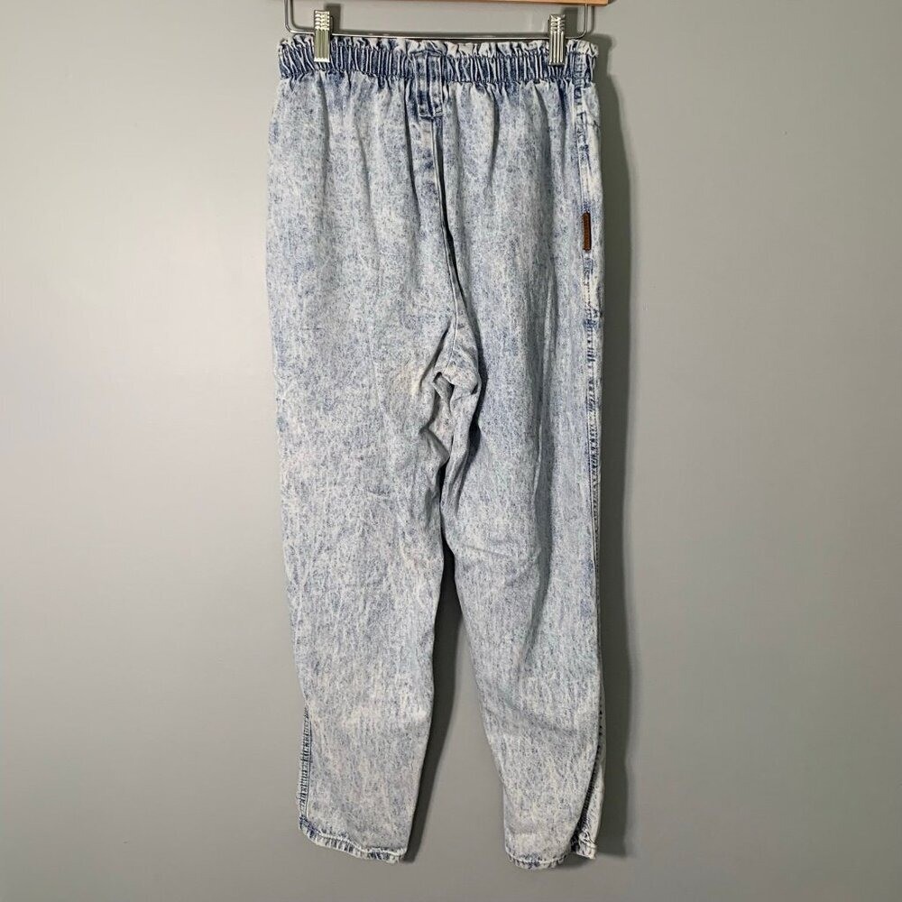 Vintage PS Gitano Acid Wash Jeans Womens 10 Regular High Waist Paperbag 80s 90s