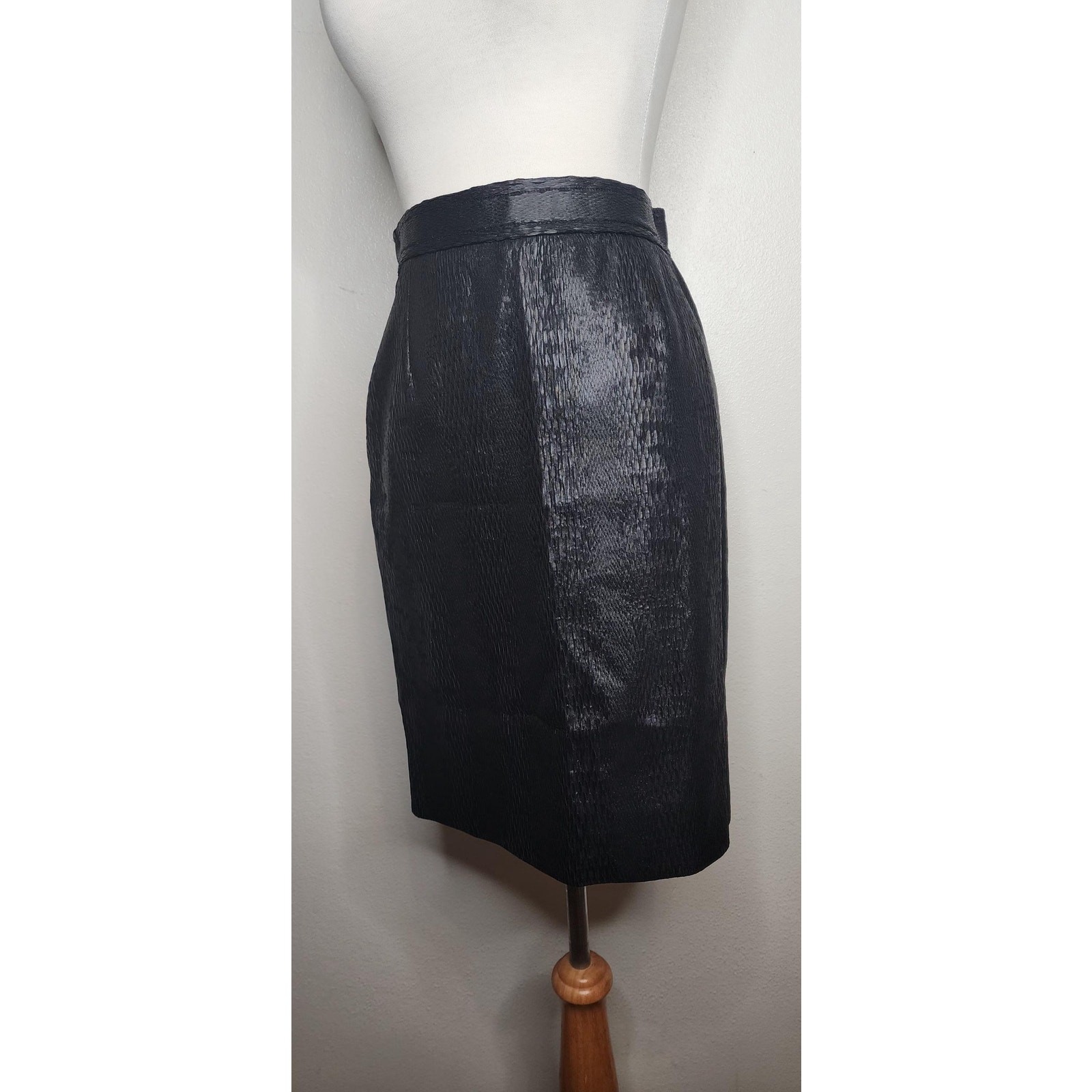 Vintage Christian Lacroix Paris Textured Pencil Skirt | Couture | Size FR 38