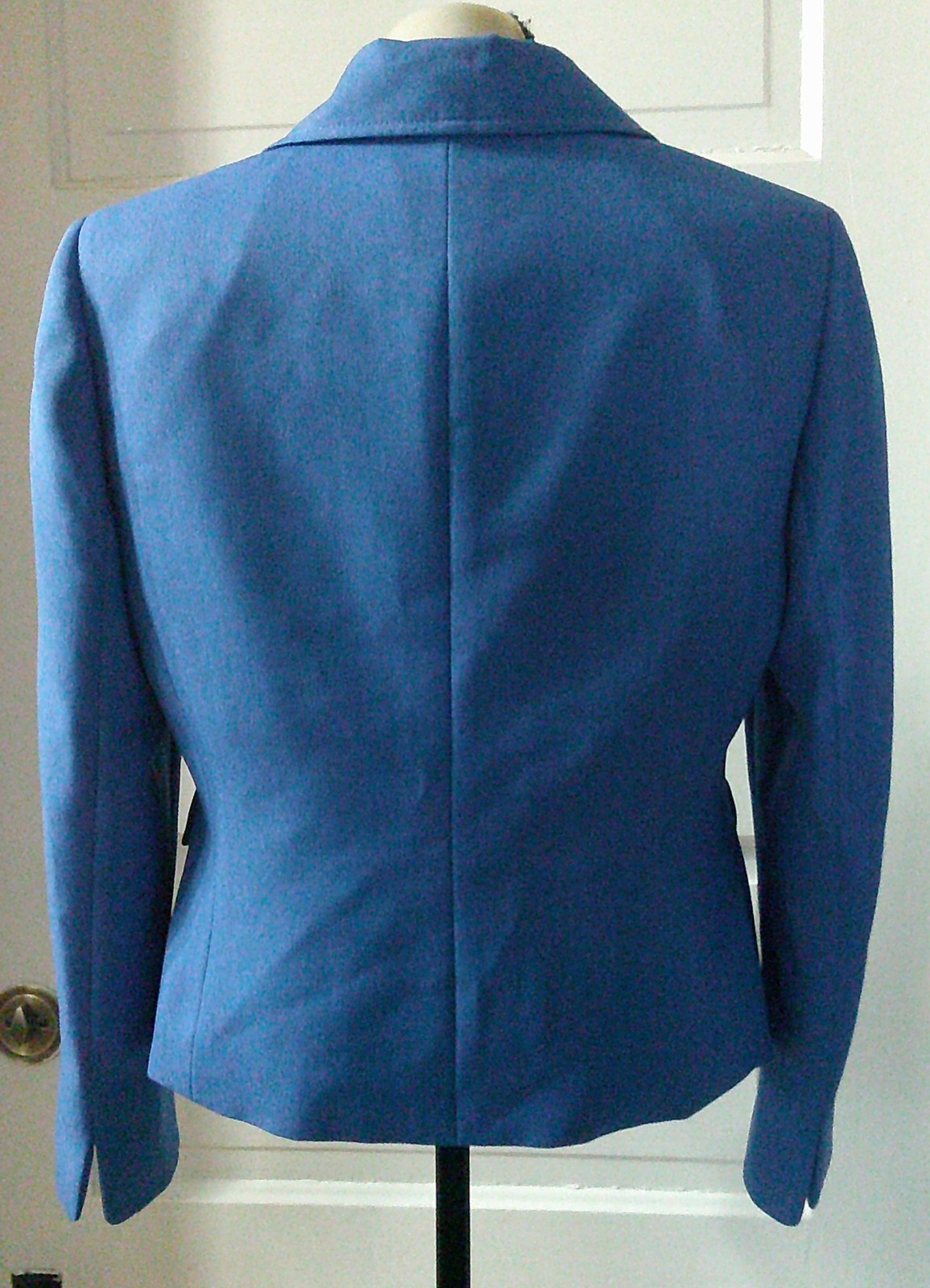 90&rsquo;s EVAN PICONE Royal Blue Lined Structured Suit Jacket Blazer 8P