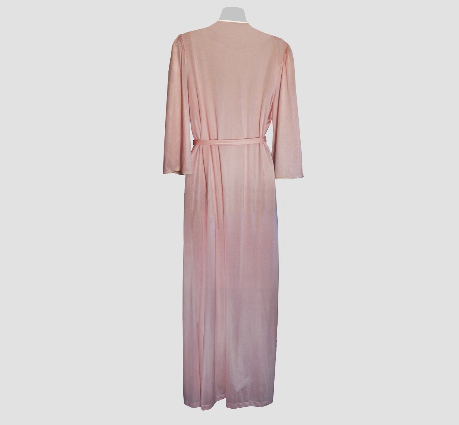 VTG VANITY FAIR PRETTY PINK PEIGNOIR SET LOVELY EVERYDAY LOOK COMFORTABLE USA SM