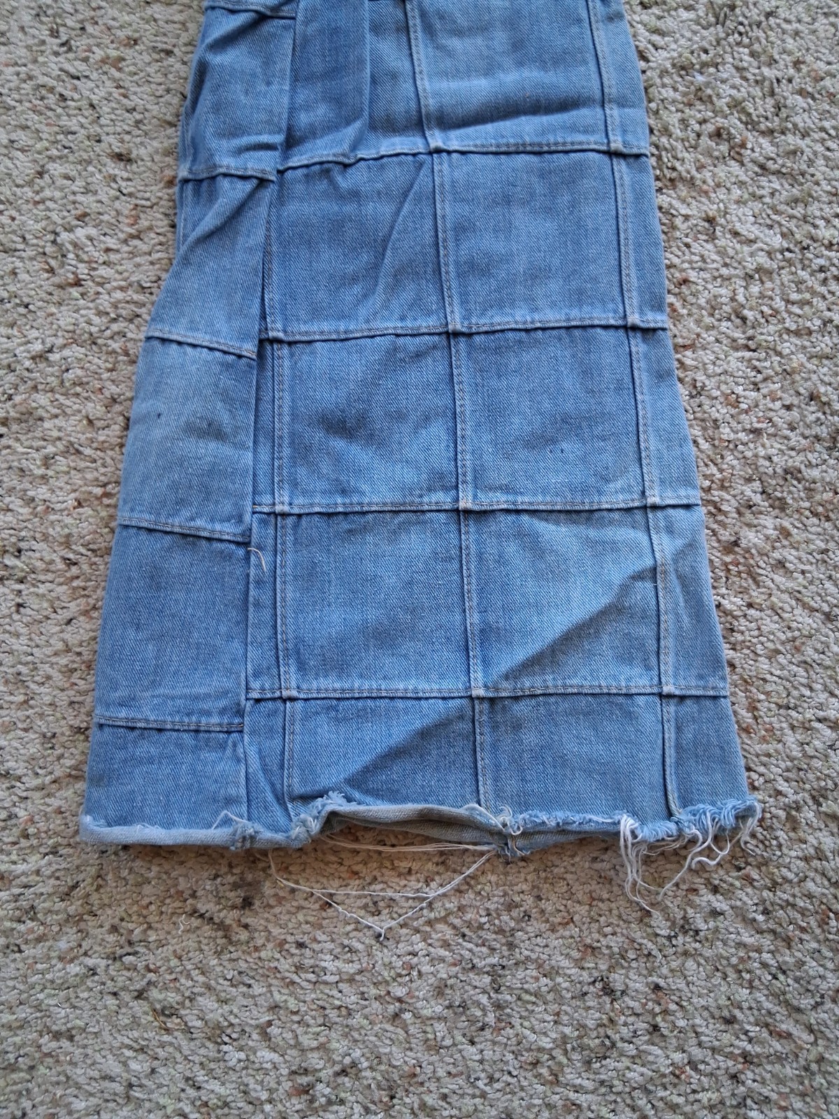Vintage Brittania Sportswear Patchwork Bell Bottom Jeans Approx: 27×34 70&rsquo;s