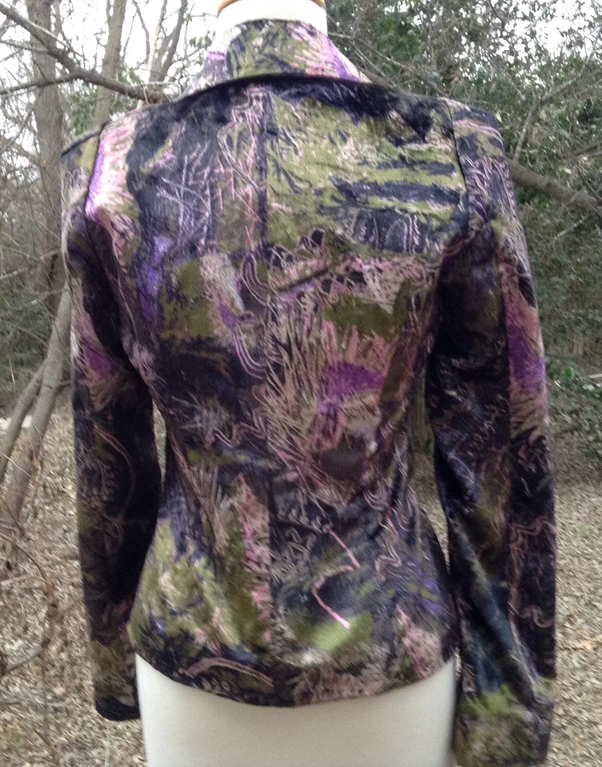 VTG Christian Lacroix Multicolor Button Jacket Sz M? Sz 36 Art Designer Y2K