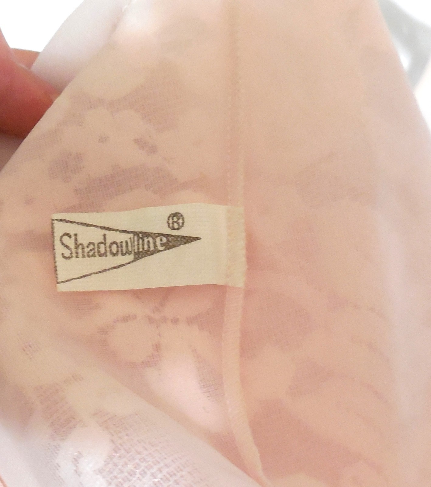 Vintage Pink Sheer Shadowline Chiffon Women&rsquo;s Nightgown MED/LG