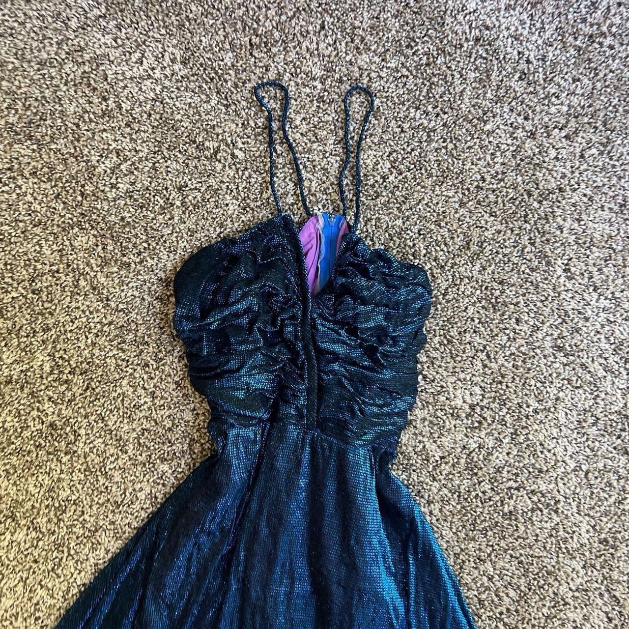 Vintage Flirtations Dark Whimsygoth Evening Gown Maxi Dress Rare Prom Formal