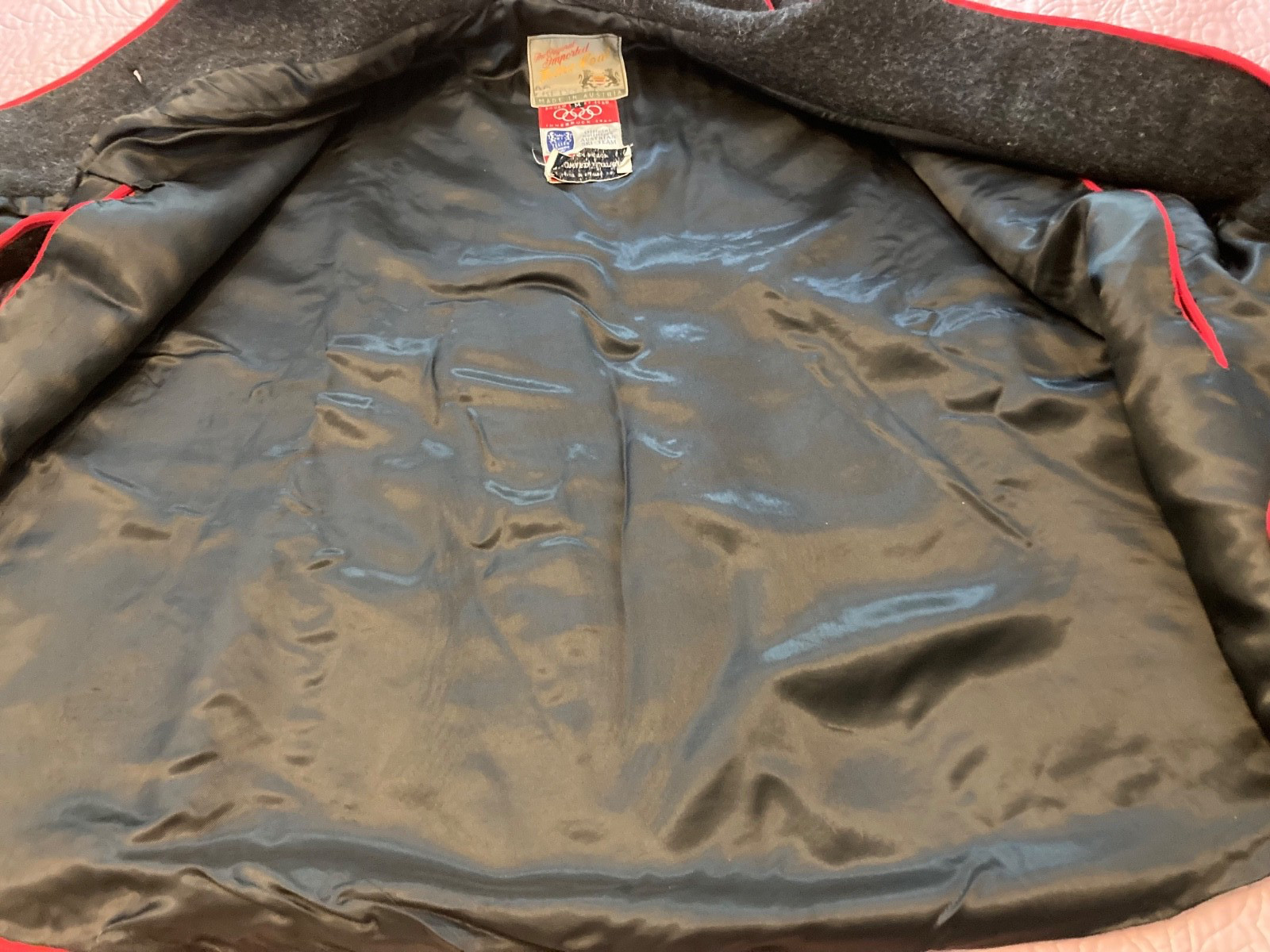 Rare Vintage Teller Coat Austria Cape 4 1960s Winter Olympics Austrian Ski Team