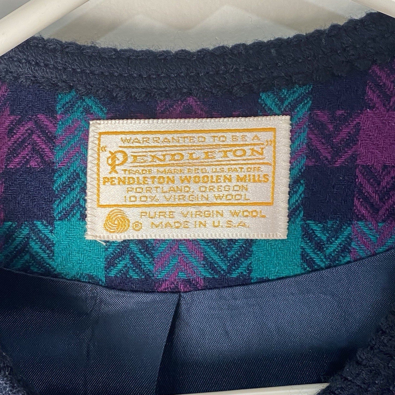 Pendleton Women’s Vintage 80’s Button Up Cardigan 100% Virgin Wool Size 12 USA