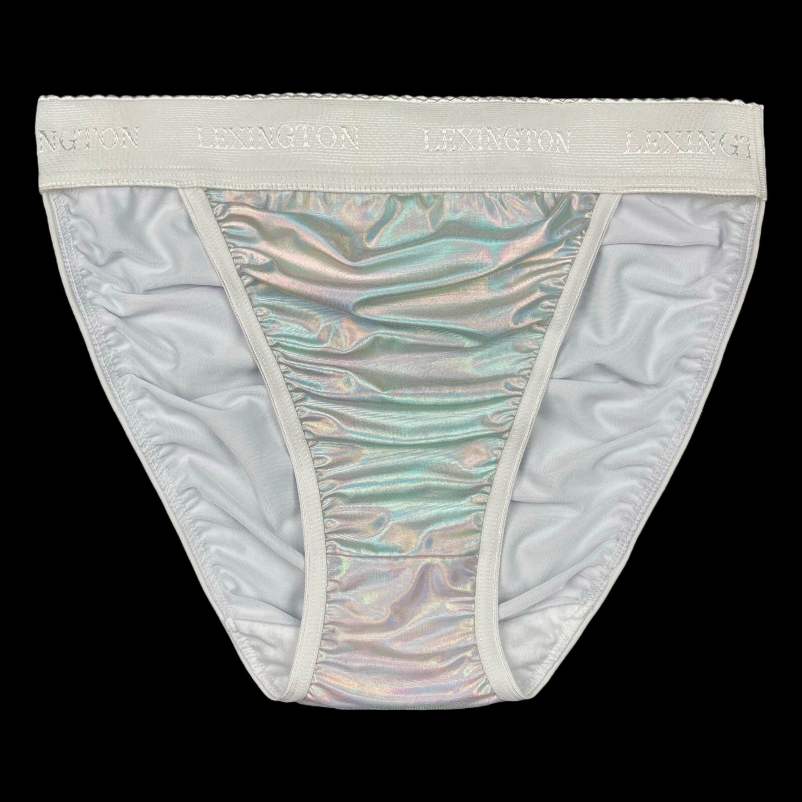 Rio Satin Panty Wide Waistband Holographic XL