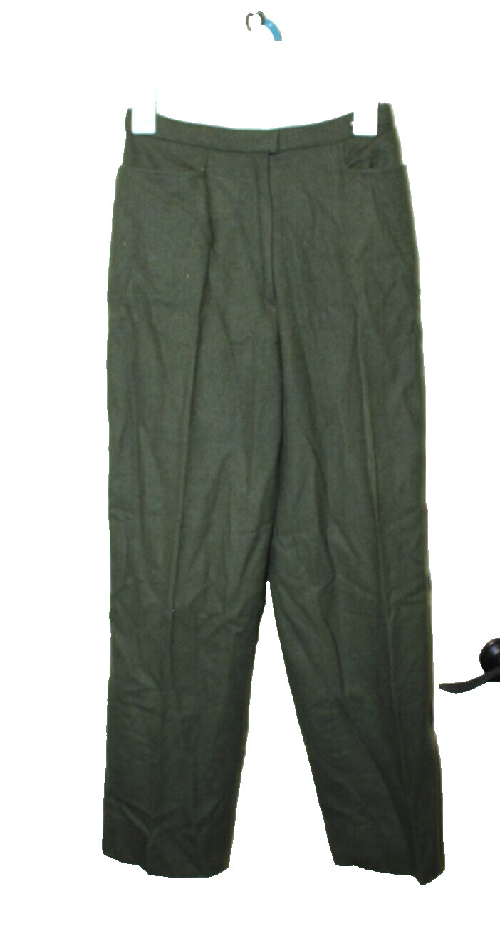 Knockabouts by Pendleton Women&rsquo;s Wool Solid Green Standard Pants (No Size Tag)