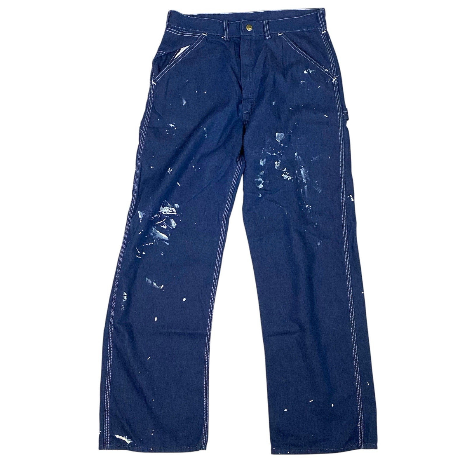 1970s Vintage Sears Denim Carpenter Jeans Painter Pants 32×30 Fits 31 x 29