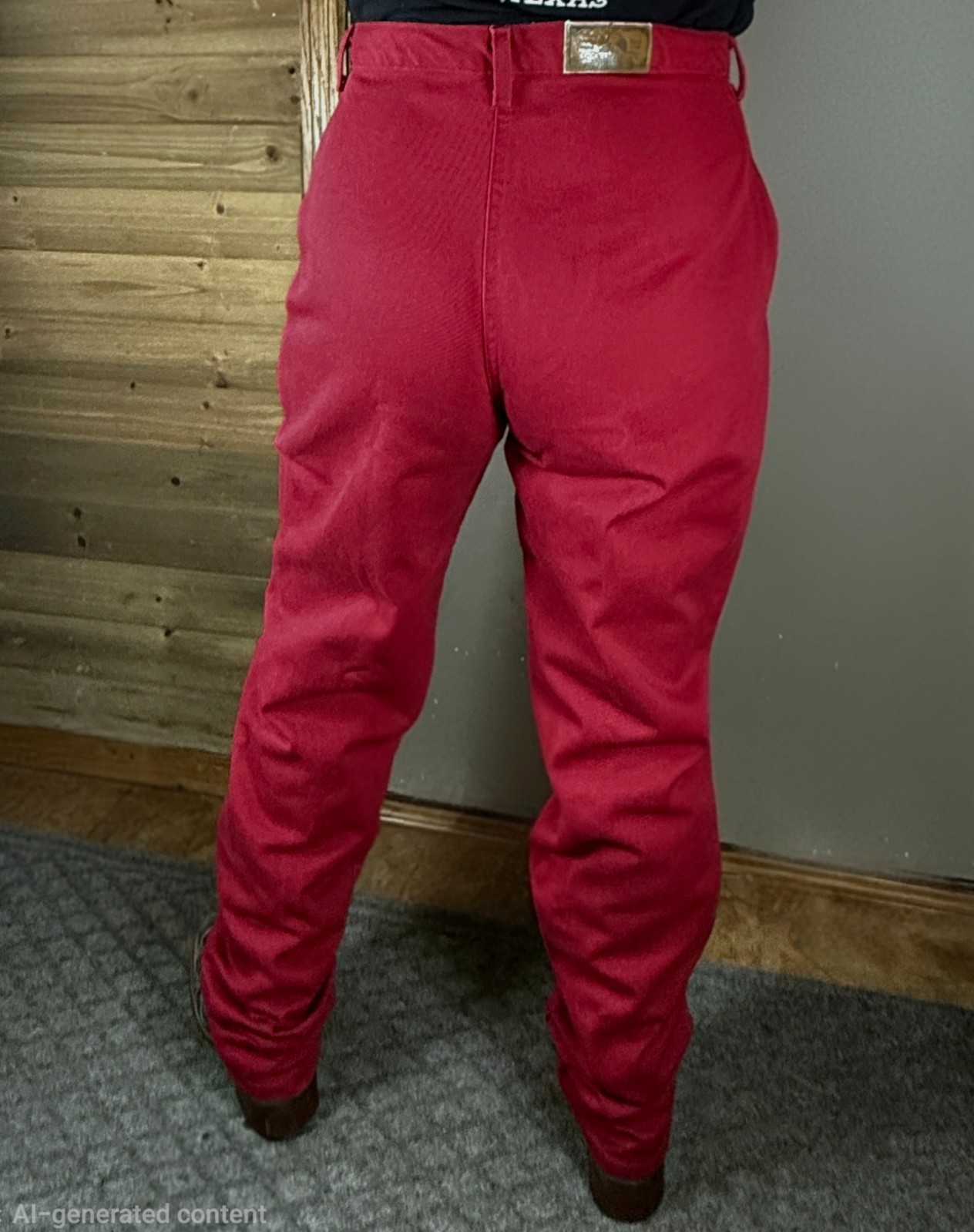 Vintage Bareback Rocky Mountain Jeans 13/14 Long Crimson Red High Waist Western