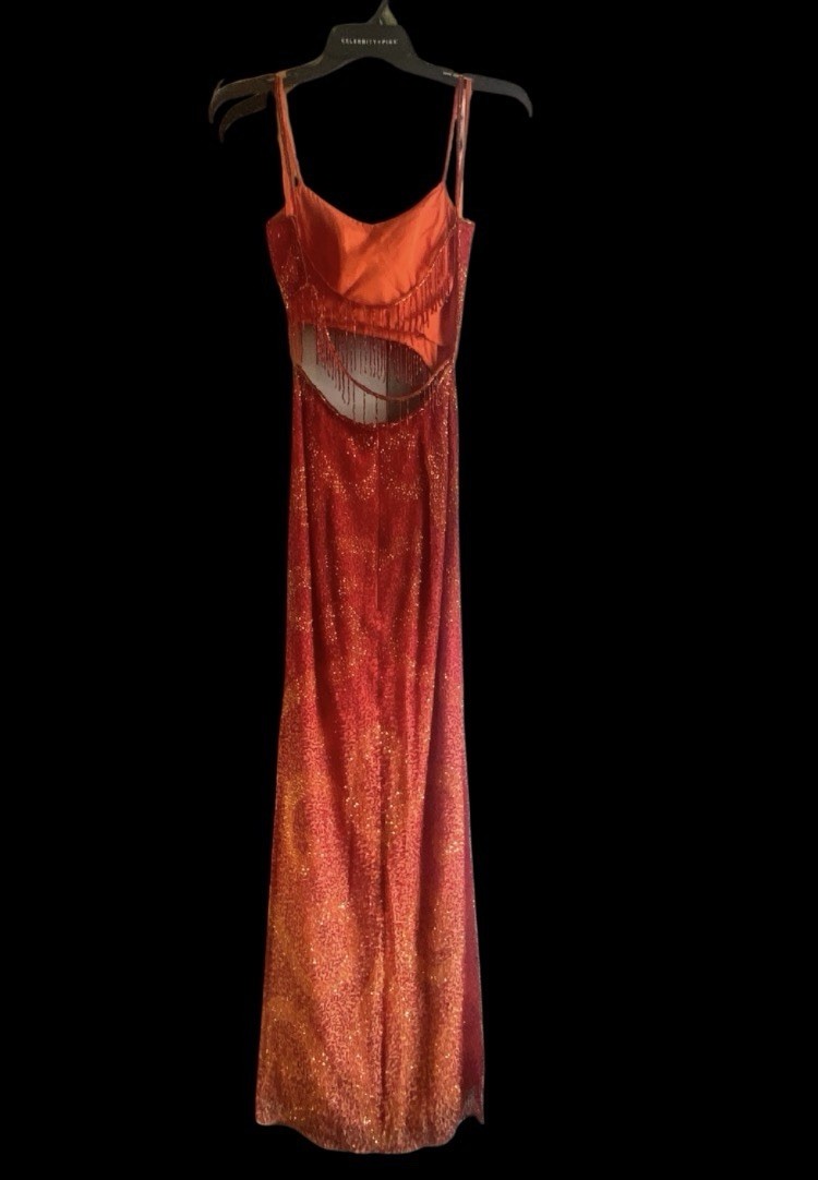 Vintage Jé Matadi by Sean Mehta Beaded Silk Gown Made in India XS Mint Condition