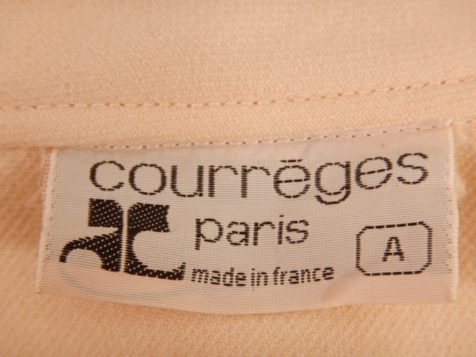 Courreges Vintage Cream Wool Jacket with condition issues Size A