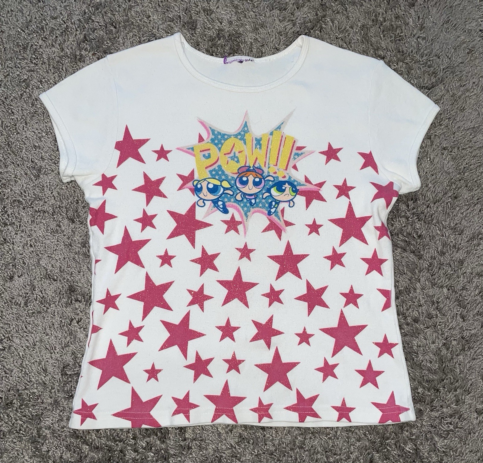 Vintage Powerpuff Girls Ribbed Top T Shirt Cartoon Network