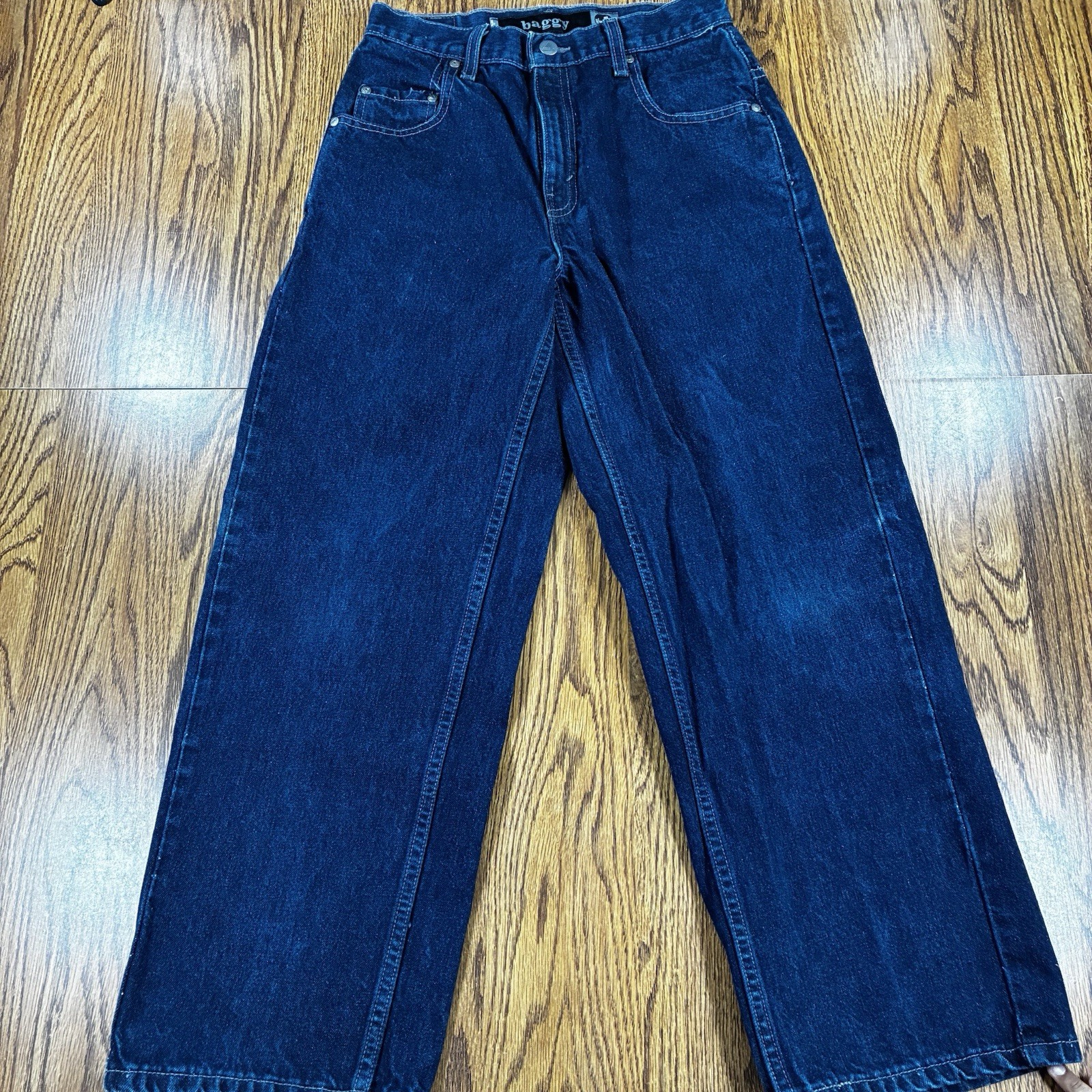 Vintage Levis Women’s Silvertab Baggy Denim Jeans Size 14 Dark Wash Y2K