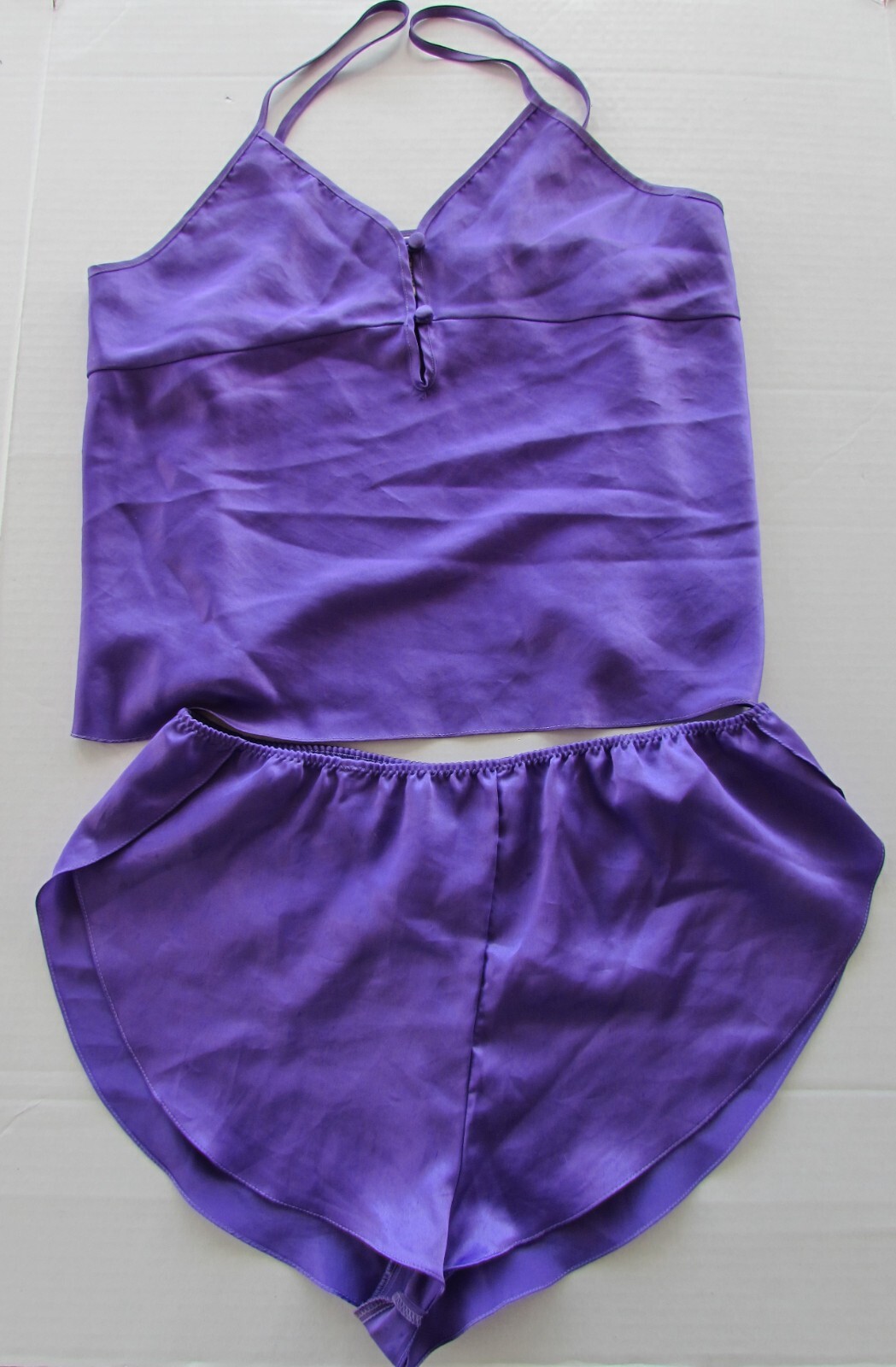 Jo Intimates Purple Lingerie Sleepwear Sz M Womens Polyester Vtg