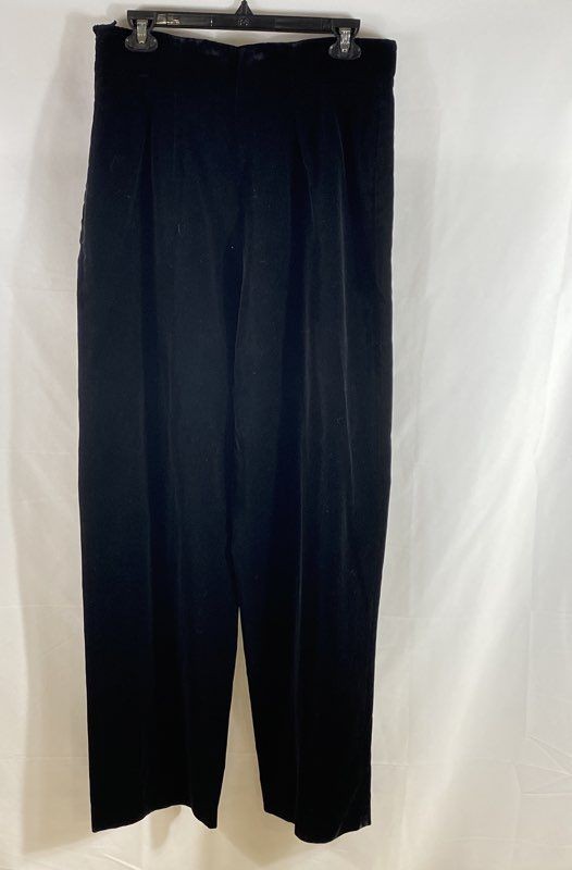 Vintage 80s Escada Margaretha Ley Women&rsquo;s Black Velvet Pants Sz 42 W Germany