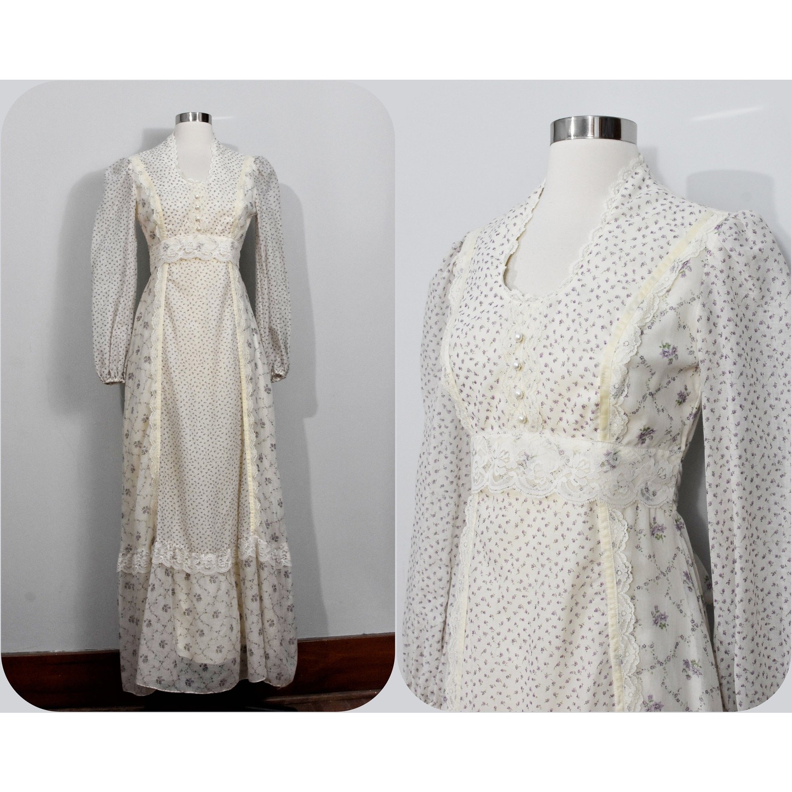Gunne Style 70s Maxi Dress Boho