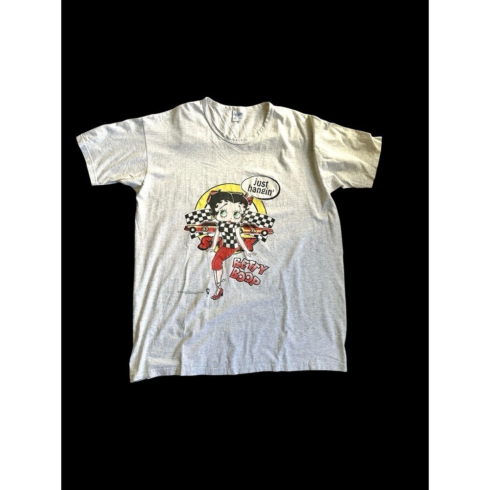 Vintage 1996 Anvil Fleischer Studios Betty Boop Rockabilly Sleep Shirt One Size