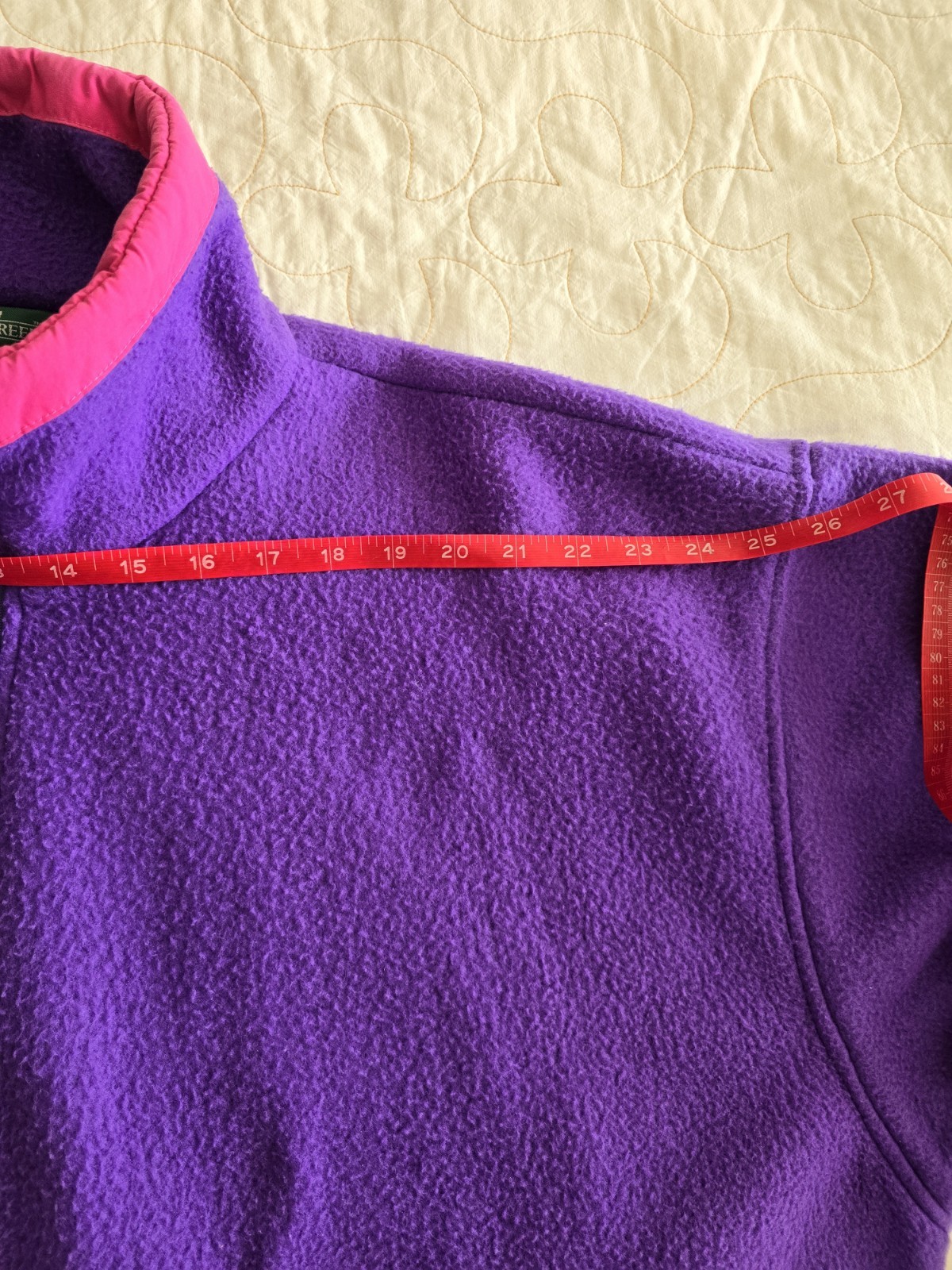 Vintage 1980s 1990s Purple Plus Size Fleece Jacket. 2XL Womens.