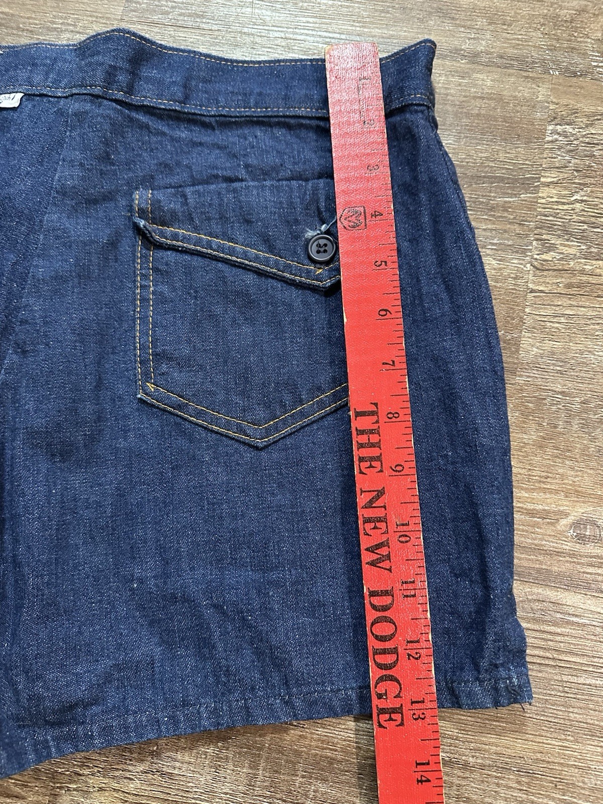 Vintage 70s March 1 Indigo Blue Jeans Hot Pants Daisy Duke Shorts New With Tags