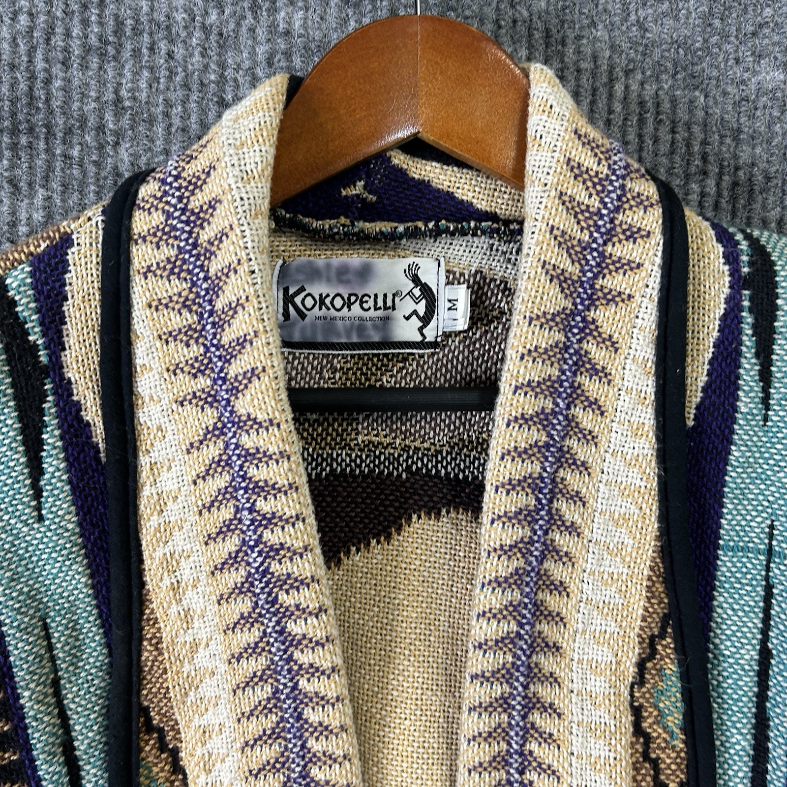 Vintage Western Cardigan Women’s Medium Southwestern Kokopelli Sweater