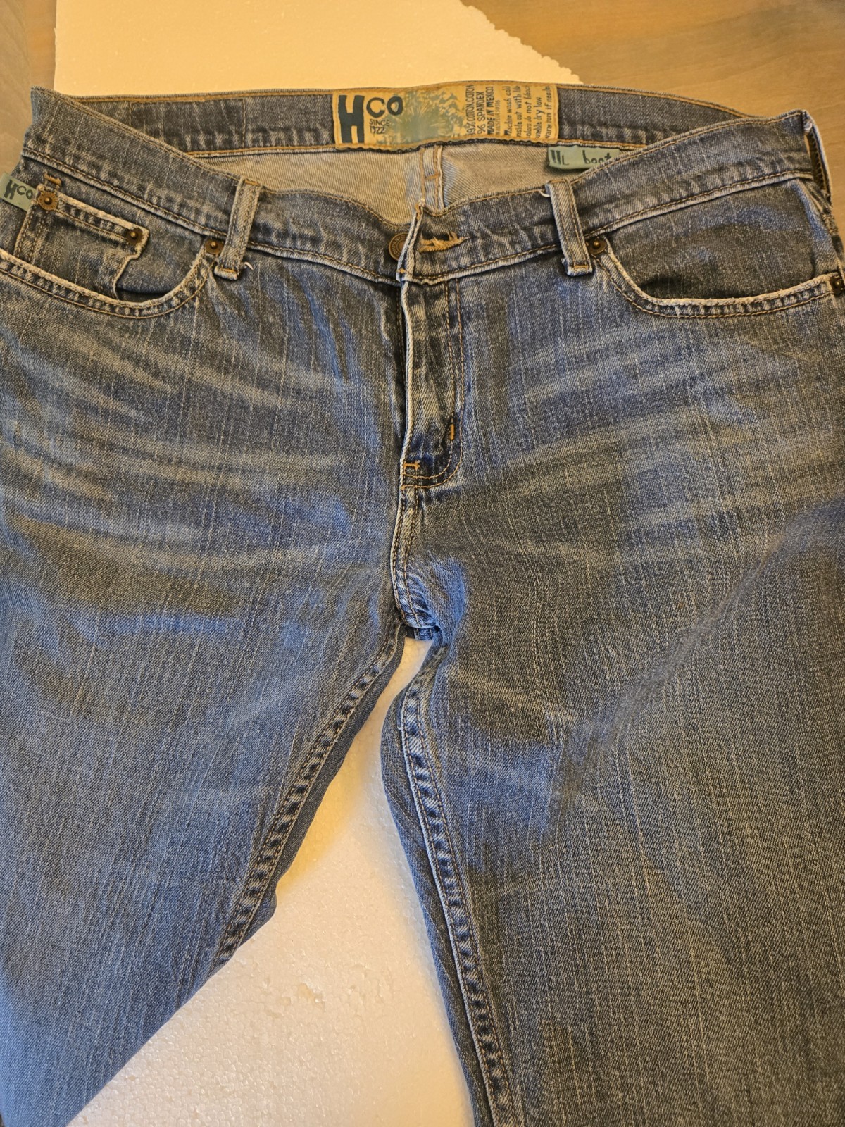Vintage Y2K Hollister Low-rise 11 Tall Women&rsquo;s Boot Cut Yellow Pocket Stitching