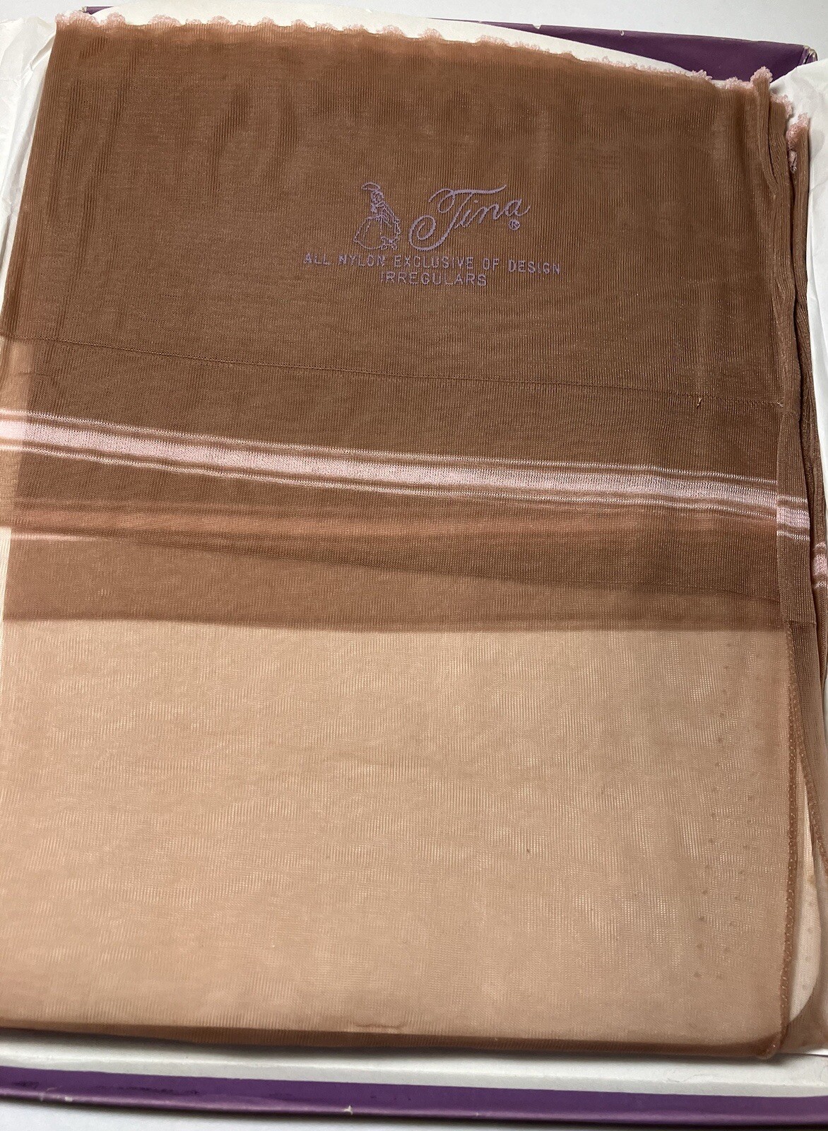 3 PAIRS VTG SUNTONE 15/51 FF SHEER FLAT PLAIN NYLON STOCKINGS 8.5” X 30” Vintage