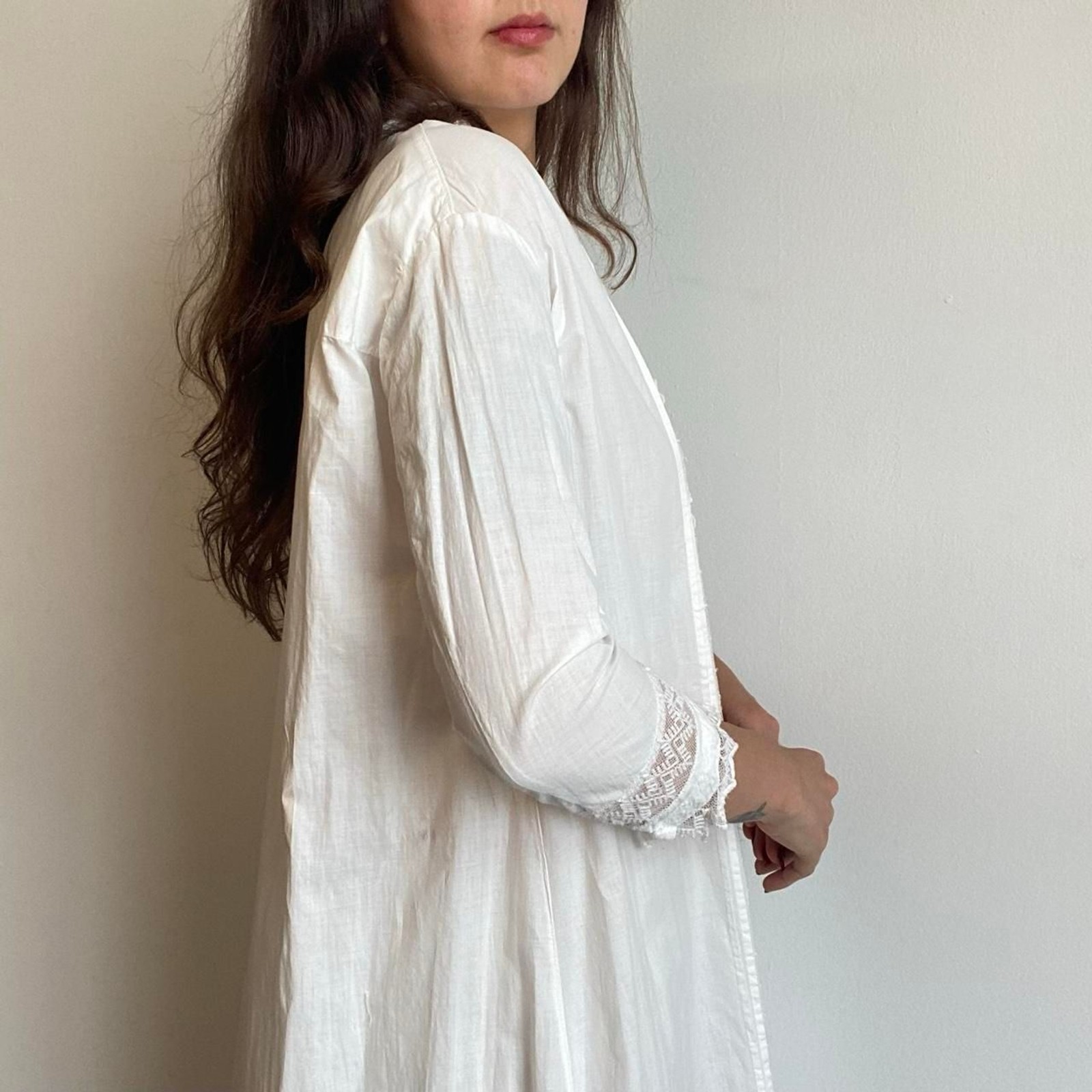 1900s Edwardian antique nightgown