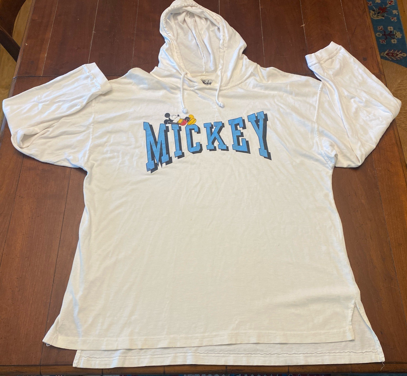 Vintage 90s Disney Mickey Mouse Pullover Hoodie Jerry Leigh USA Lg Unisex