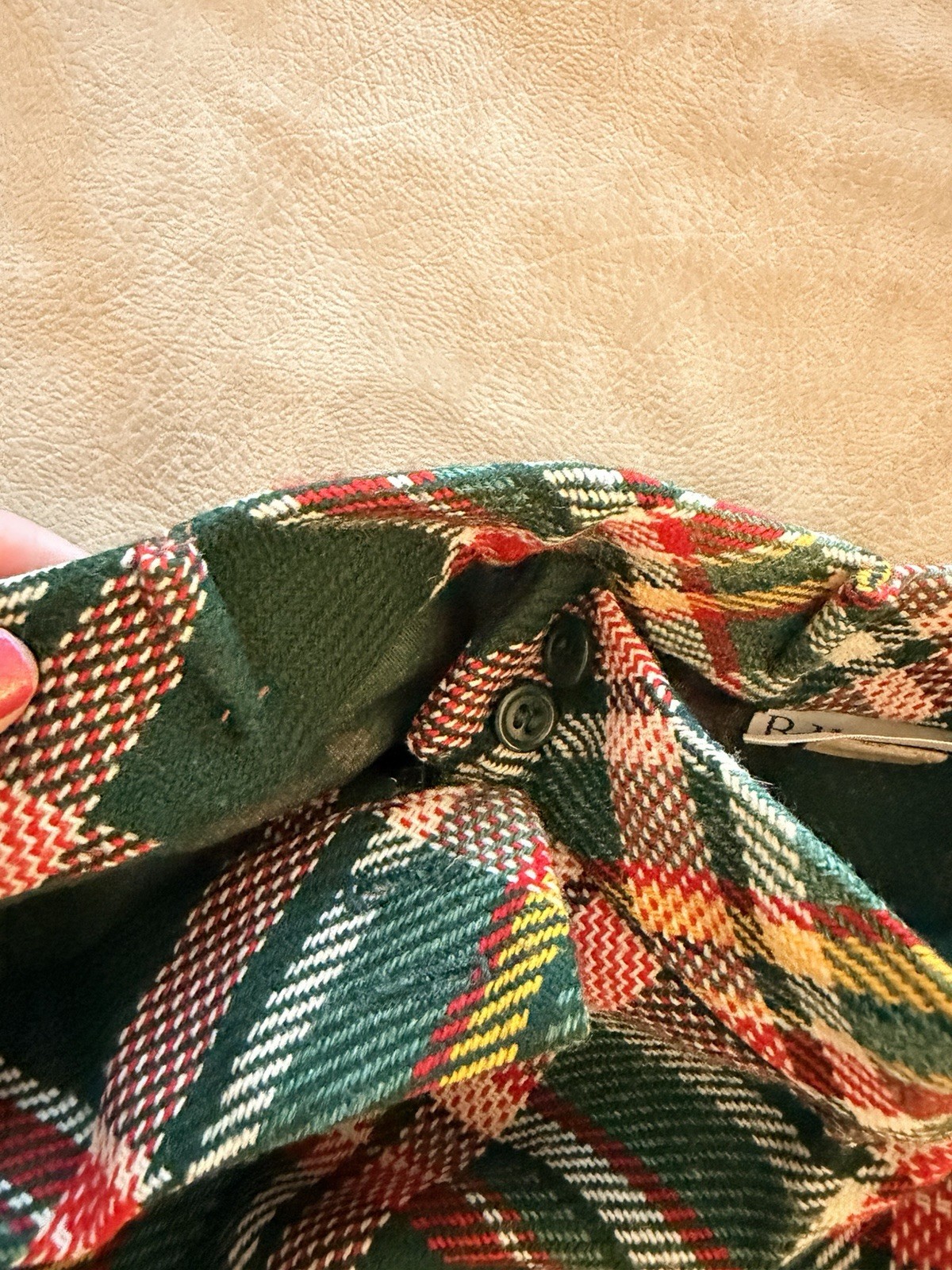 VTG 70&rsquo;s Bobbie Brooks Bell Bottom Pants Plaid 26” Waist XS Retro Hippie