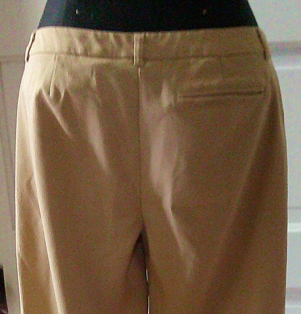 EXPRESS Stretch 90&rsquo;S Tan Flat Front Dress Pants Slacks Trouser 5/6 R