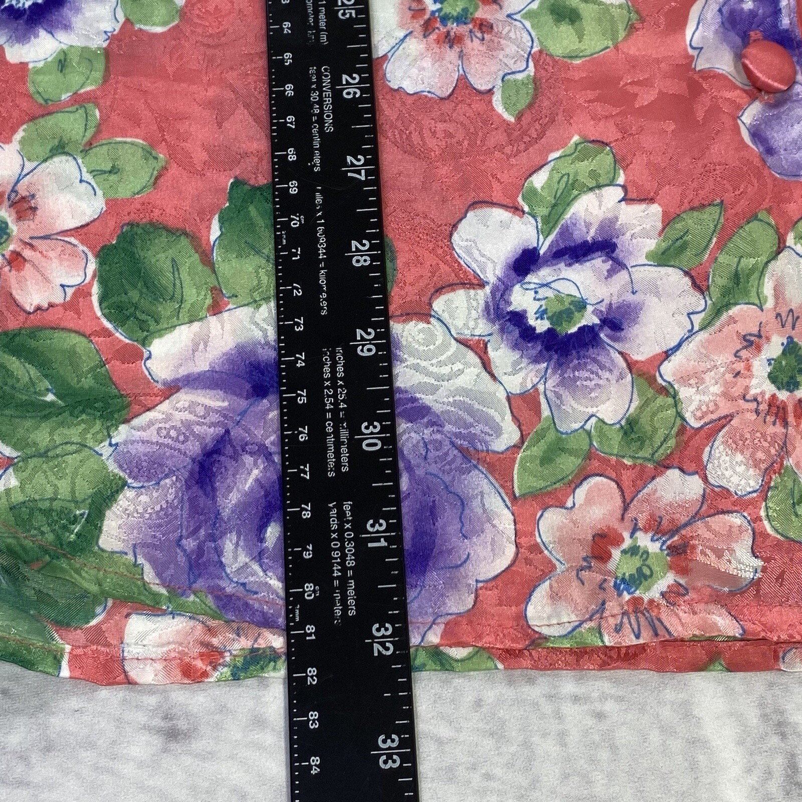 Vintage Victoria&rsquo;s Secret Gold Label Satin Night Shirt Size P/S Pink Floral