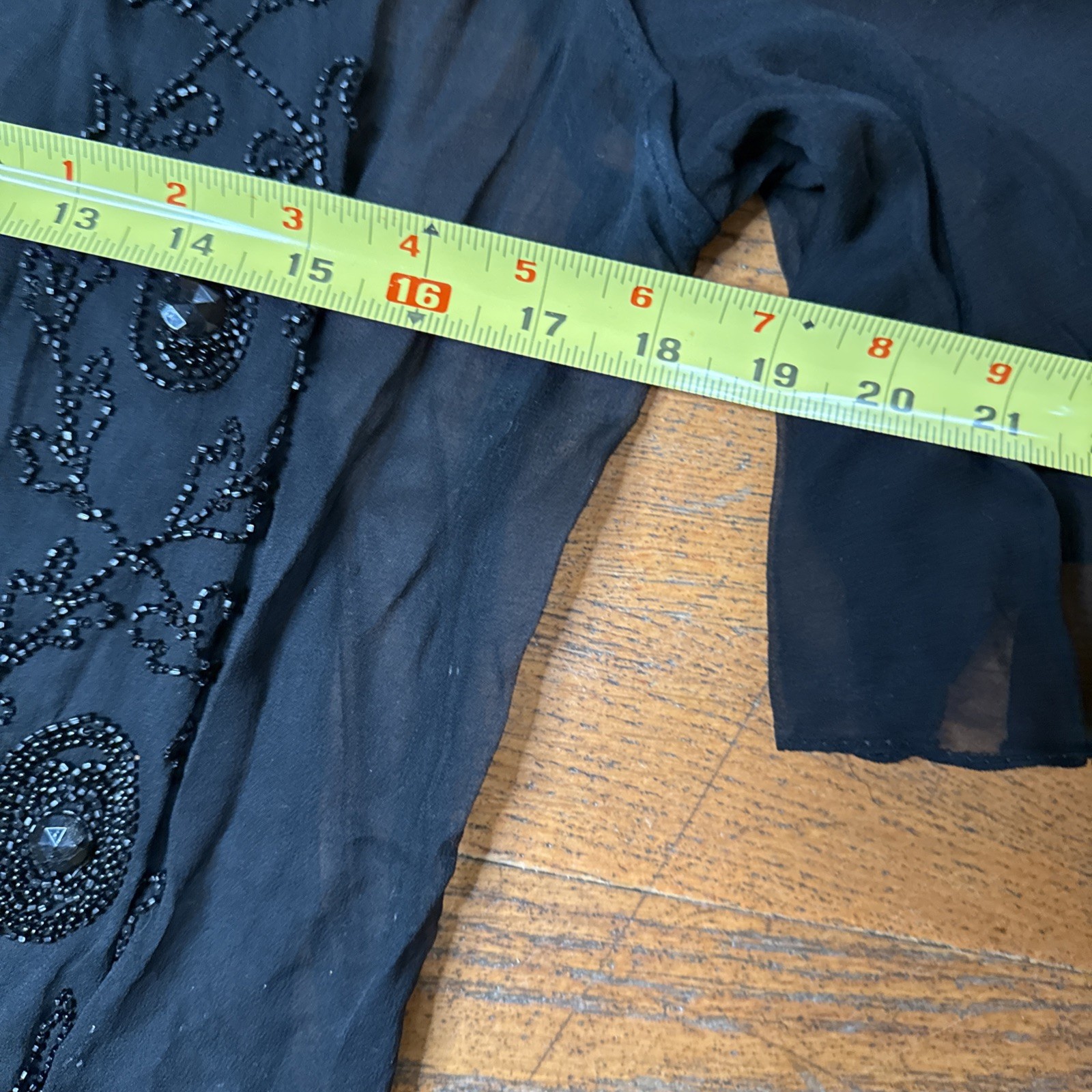 Antique 1920s Beaded Silk Chiffon Flapper Dress – Authentic Art Deco Tabard