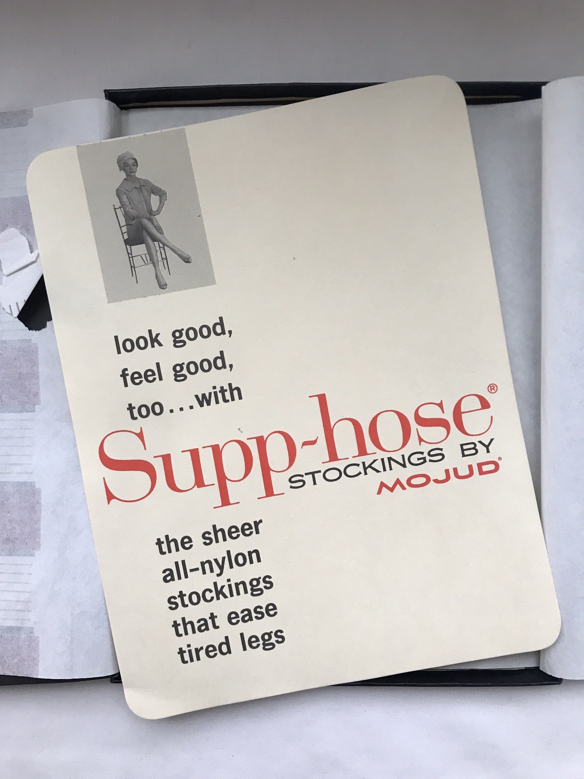 Supp-hose by Mojud Regular Thigh High Stockings Honey – Tall (9.5-10L) Vintage