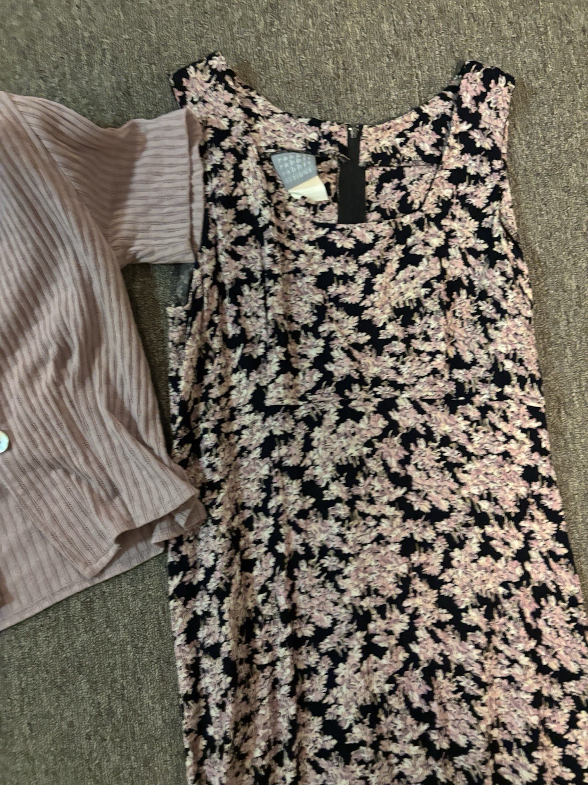 Vintage 90’s Rabbit Rabbit Rabbit Designs Floral Dress & Short Sleeve Top Set