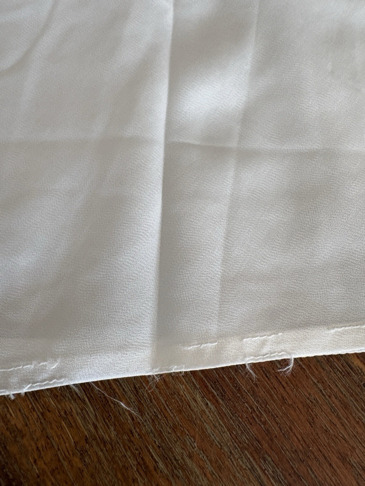 Vintage 1940’s Nylon Blend Negligee Off White Lingerie Slip Medium