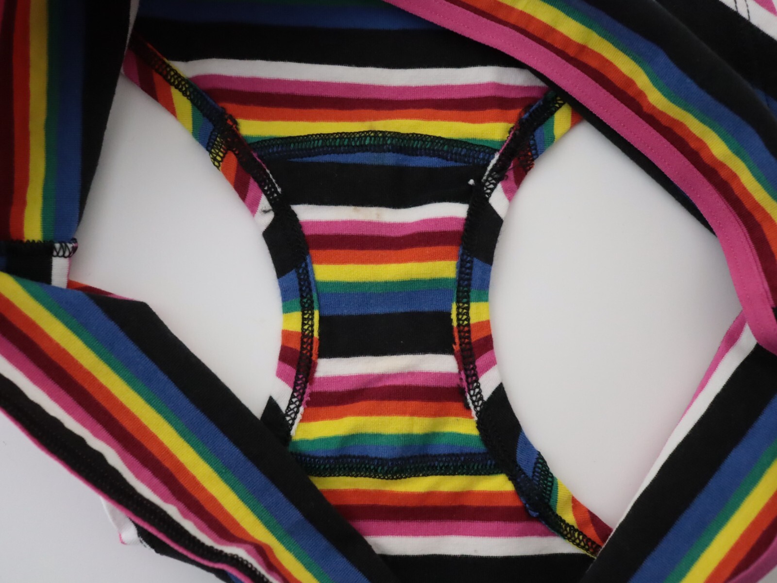 VTG Victoria&rsquo;s Secret PINK Rare Pattern Stripe Hipster Panty SMALL