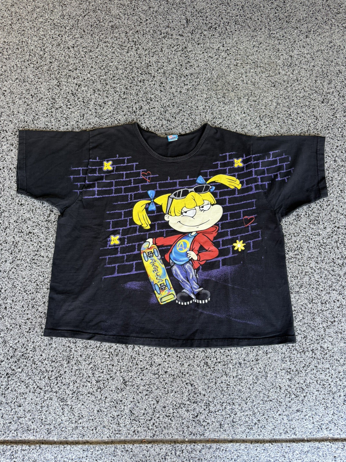 Vintage Rugrats Angelica Skate Women’s Adult T Shirt Xl 1998
