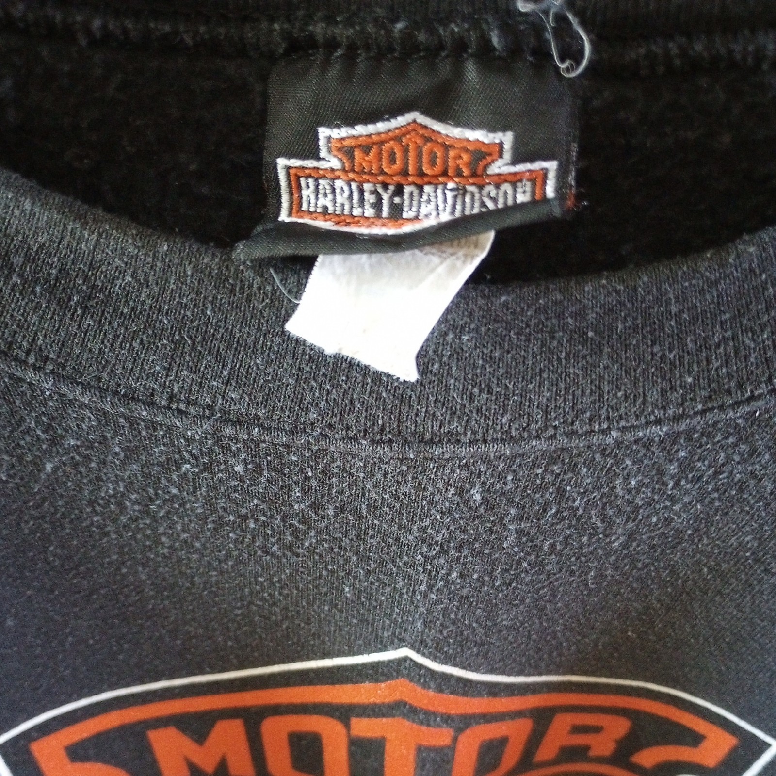 Harley Davidson Bar & Shield Black Crew Neck Sweatshirt Sz XL – Vintage USA Y2K