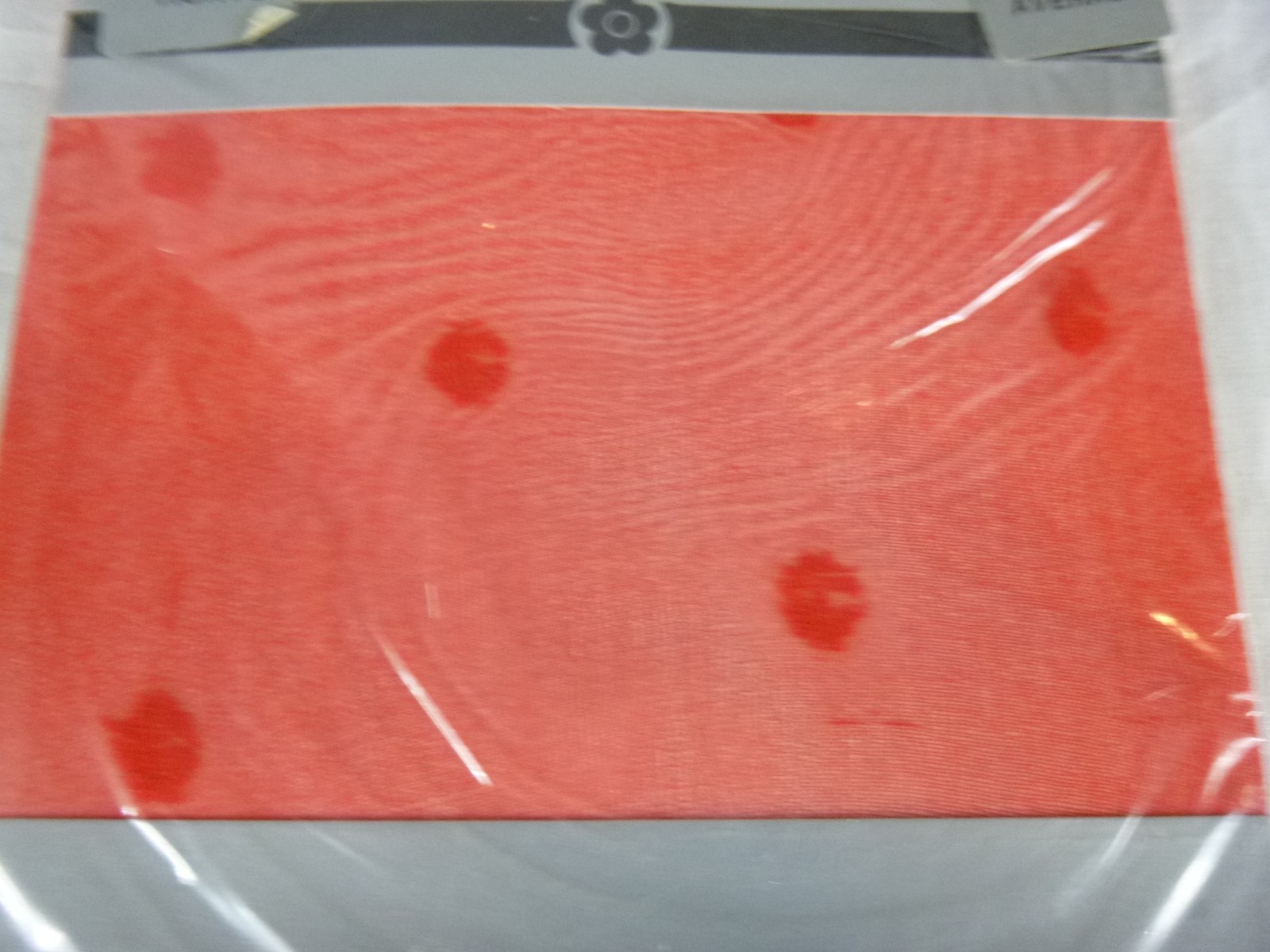 NOS Vtg 60s Mary Quant Tights Big Spots Dots Red 100% Nylon Sz AVG – Italy