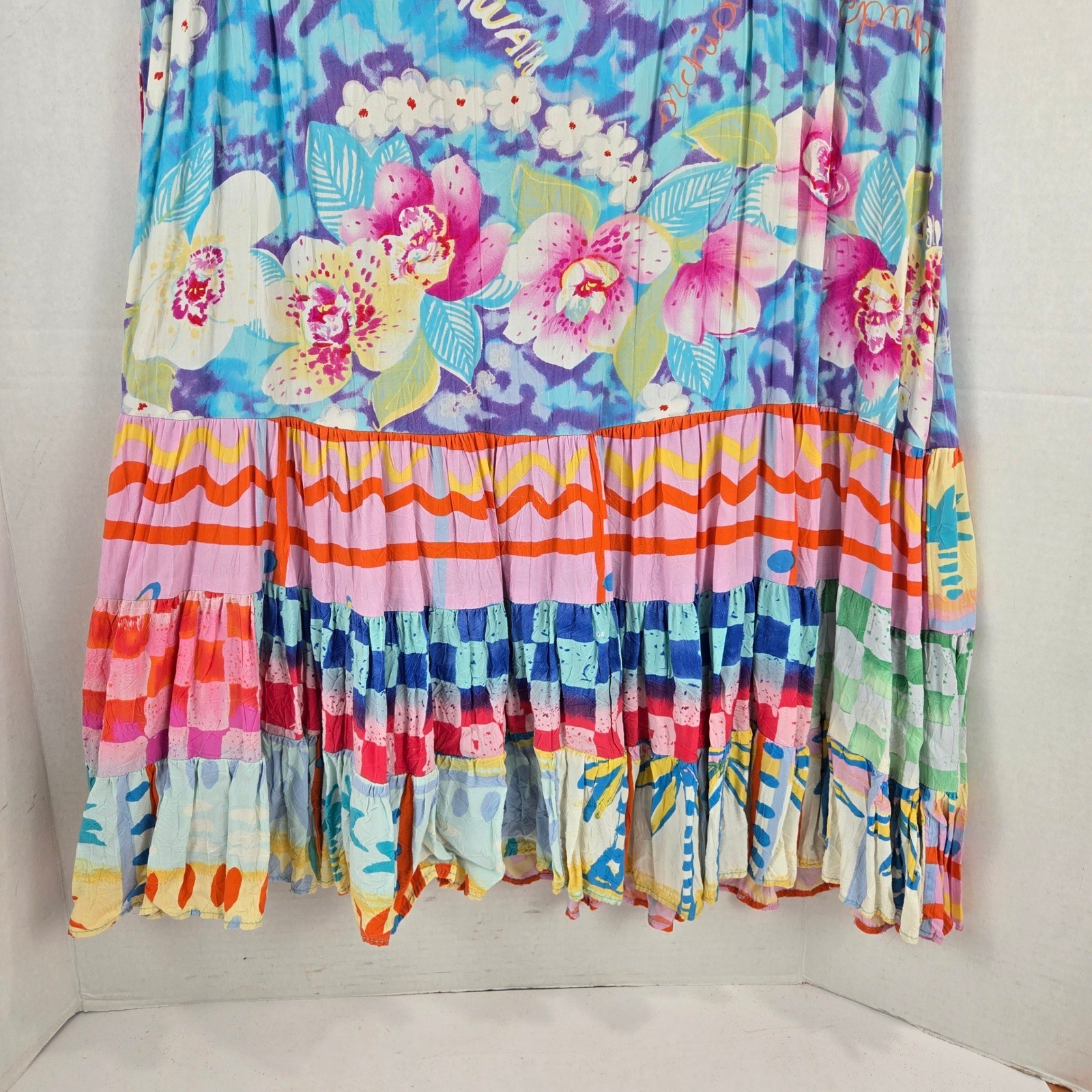 Jams World Orchids of Hawaii Hattie Mini Dress Women&rsquo;s XL MINT CONDITION