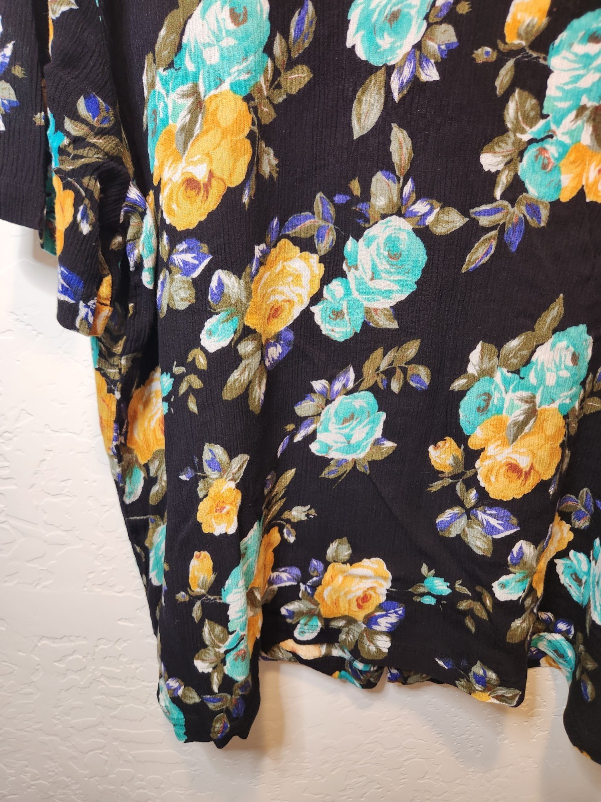 VTG 90s Kathie Lee Floral Button-Down Blouse Spring Summer Plus Size 26W