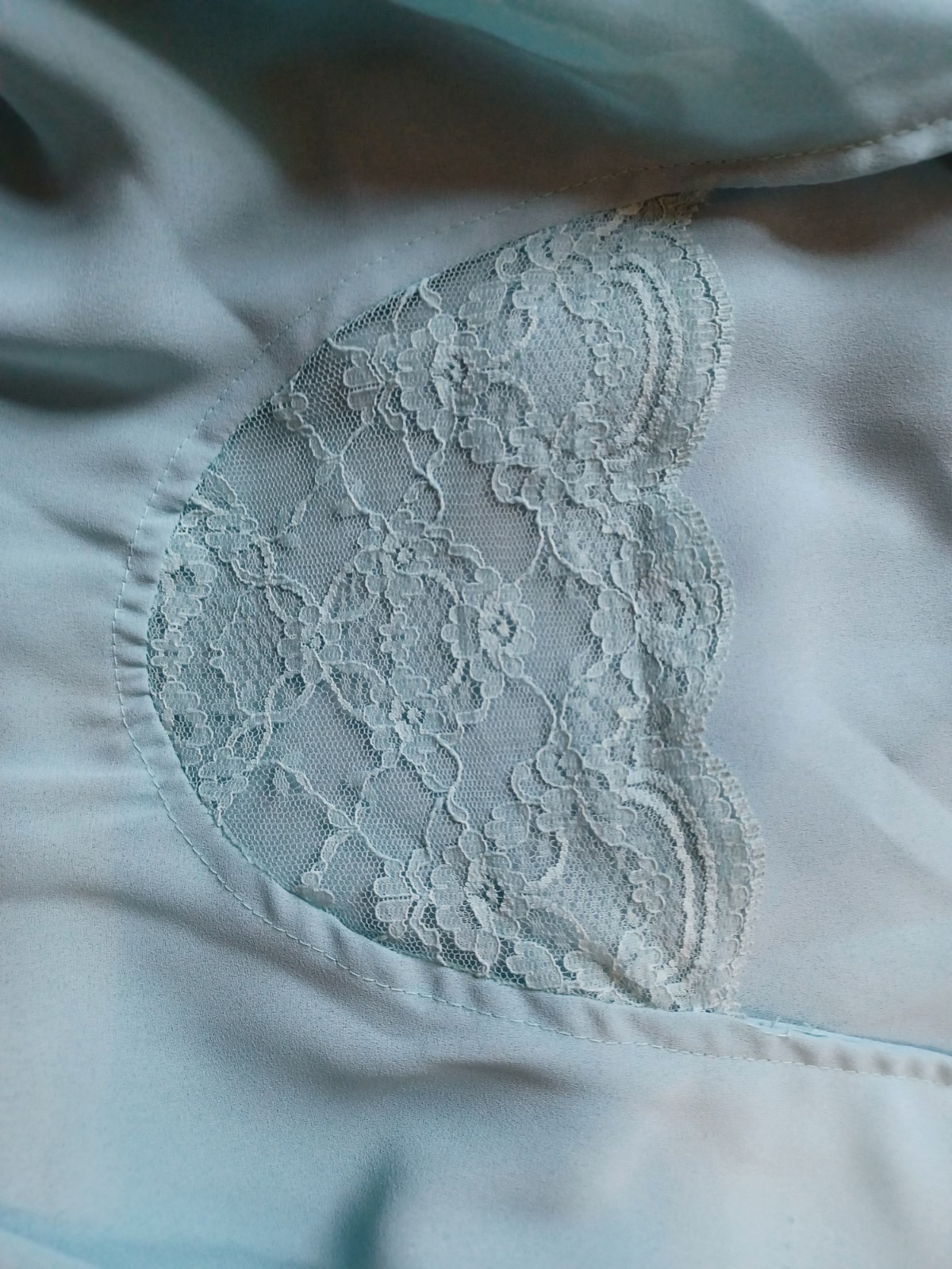 Vintage 1980s Sheer Pastel Aqua Bobby&rsquo;s Girl Romantic Coquette Dress