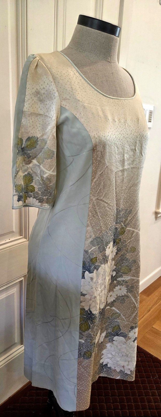 Vintage « Soirée by Julie » Dress — Made in Hawaii from Antique Japanese Silk
