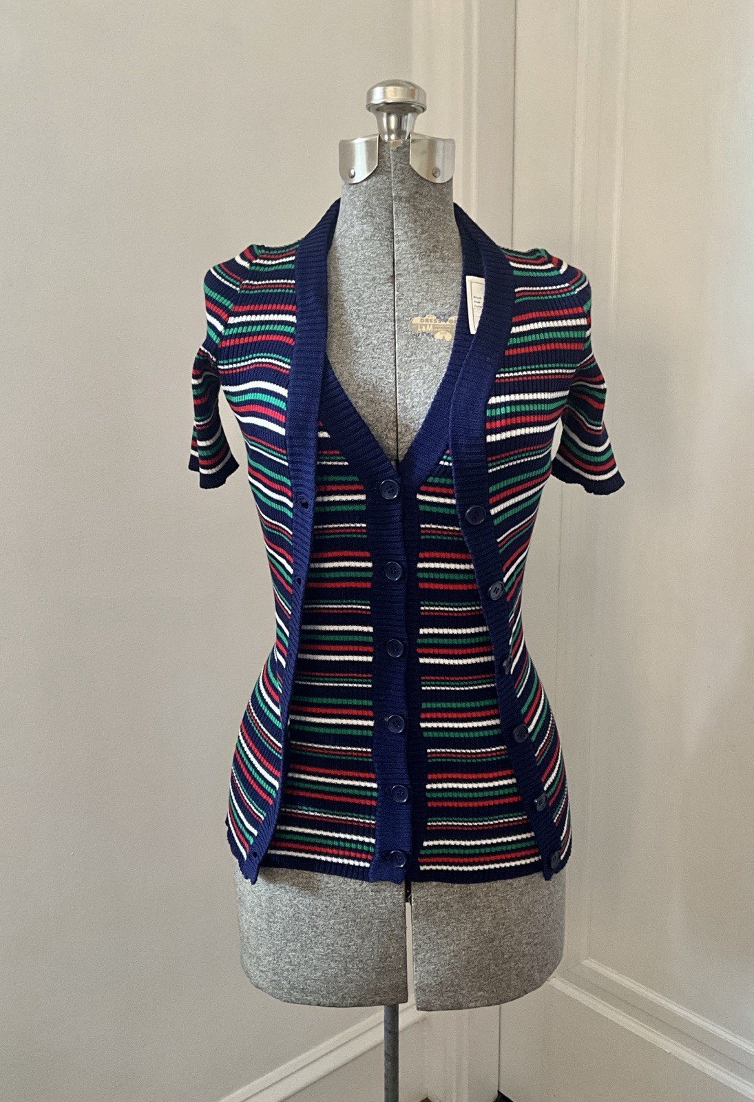 Vintage 1970&rsquo;s Yves Saint Laurent Knitted Halter Twinset Deadstock NWT
